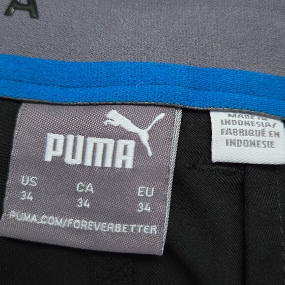 Puma Performance Stretch Golf Shorts Men's Black Grip Waistband Links Preppy 34 - Picture 5 of 7